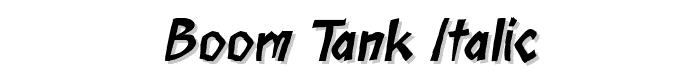 Boom%20Tank%20Italic font