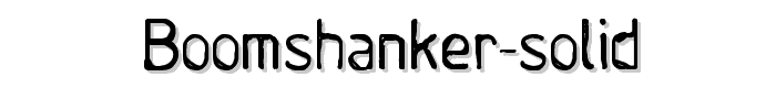 Boomshanker-Solid font