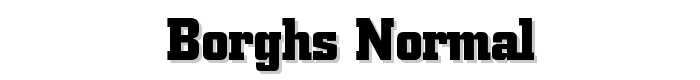 Borghs%20Normal font