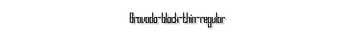 Bravado%20Block%20Thin%20Regular font