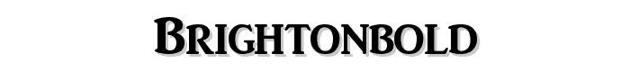 BrightonBold font