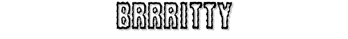 Brrritty font