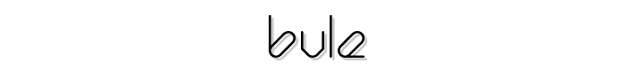 Bule font