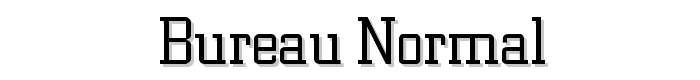 Bureau%20Normal font