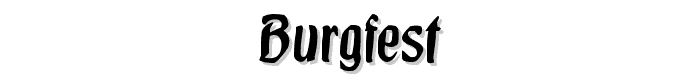 Burgfest font