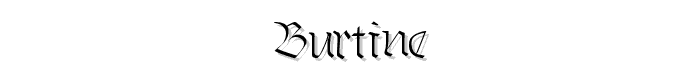 Burtine font