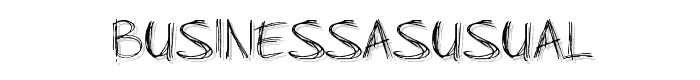 BusinessAsUsual font