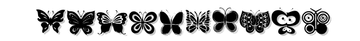 Butterflies font