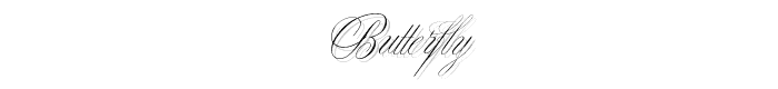 Butterfly font