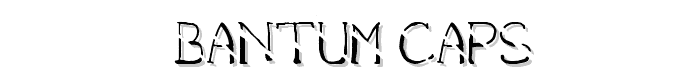 bantum%20caps font