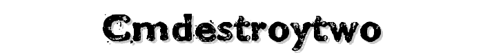 CMDestroyTwo font