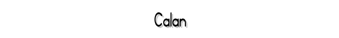 Calan font