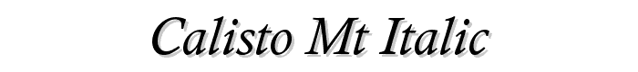 Calisto%20MT%20Italic font