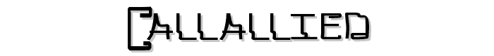 Callallied font