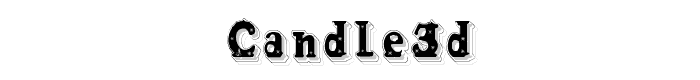 Candle3d font