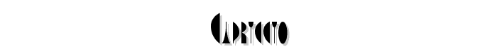 Capriccio font