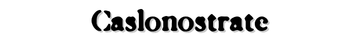 Caslonostrate font