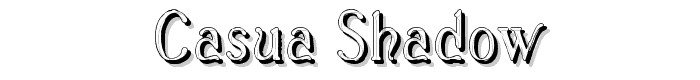 Casua_Shadow font