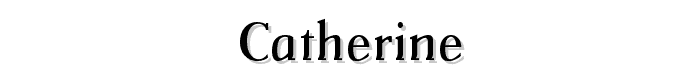 Catherine font