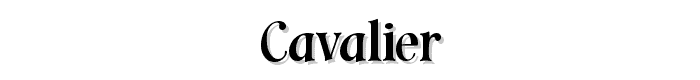 Cavalier font