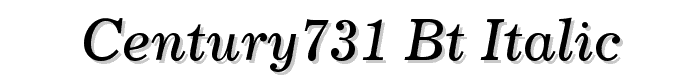 Century731%20BT%20Italic font