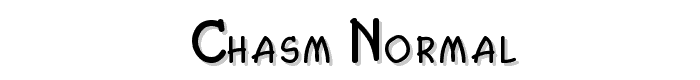 Chasm%20Normal font