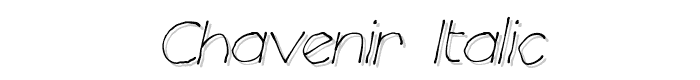 Chavenir%20Italic font