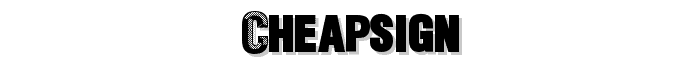 CheapSign font