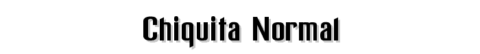 Chiquita%20Normal font