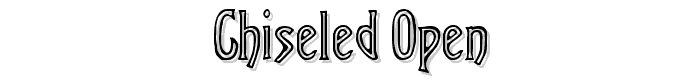 Chiseled%20Open font