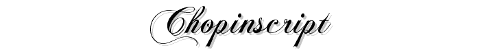 ChopinScript font