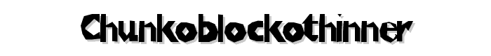 ChunkoBlockoThinner font