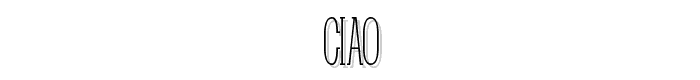 Ciao font