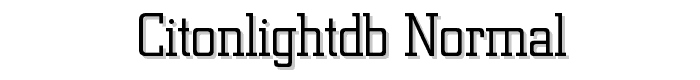 CitonLightDB%20Normal font