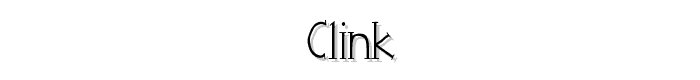 Clink font