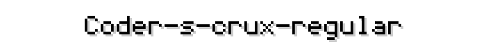 Coder%20s%20Crux%20Regular font