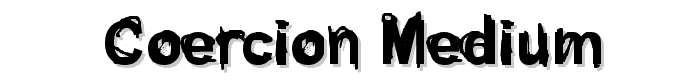 Coercion%20Medium font