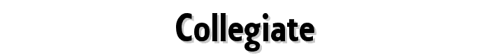 Collegiate font