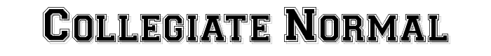 Collegiate-Normal font