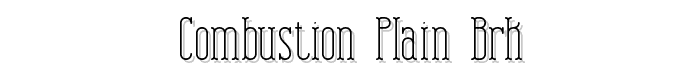 Combustion%20Plain%20BRK font