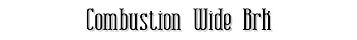 Combustion%20Wide%20BRK font