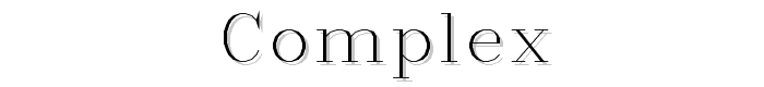 Complex font