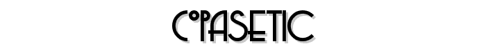 Copasetic font