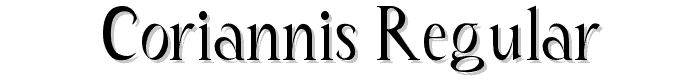 Coriannis%20Regular font