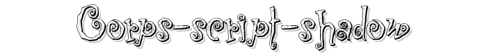 Corps-Script-Shadow font