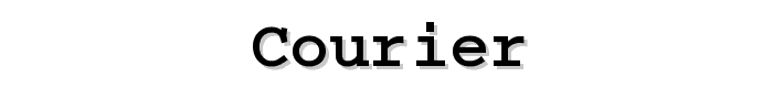 Courier font