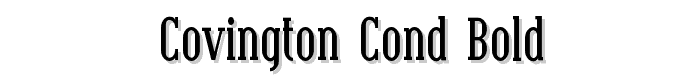 Covington%20Cond%20Bold font