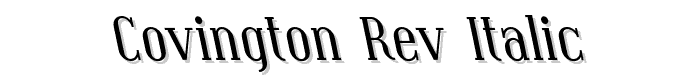 Covington%20Rev%20Italic font