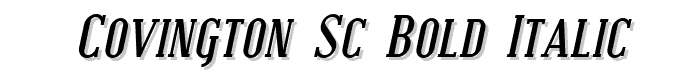 Covington%20SC%20Bold%20Italic font