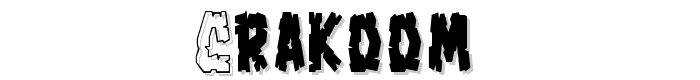 Crakoom%21 font